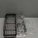 EUDELE 5-Pack Rustproof Stainless Steel Shower Caddy  No Drill Adhesive Bathroom Organizer with Large Capacity, Spacious Shower Shelves for Inside Shower, Kitchen & Home Decor Storage-XL Size (Dark Brown)