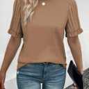 SHEWIN Women's Short Sleeve Summer Tops Crewneck Knit Solid Loose Casual Basic T Shirts Tee Blouses (Beige, XXL)