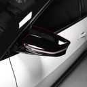 Side Rearview Mirror Cover, Compatible with Kia EV6 2022-2024 Accessories (Gloss black)