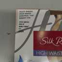Hanes Silk Reflections Control Top Sheer Toe Silky Sheer High Waisted Pantyhose (Barely There)