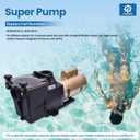 W3SP2610X15 Super Pool Pump - 1.5 HP, 110/220V, Compatible with Hayward SP2610X15 Super Pump, Single Speed High Efficiency Pool Pump for In-Ground Pool and Spa, Quiet Operation & Leak-Resistant