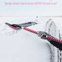 HEEYA 42.2 Inch Ice Scraper and Brush for Car, Snow Brush and Ice Scraper for Windshield Window, Car Snow Scraper with Foam Grip for SUV Truck Jeep Vehicle - Pink