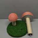 Cat Scratching Post - Mushroom Cat Scratcher Featuring with Natural Sisal Caps Scratch Pole and Sturdy Base for Kittens & Small Cats - Pink