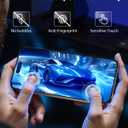 4 x Mkeke Screen Protector for iPhone 15 Pro, 3 Pack Tempered Glass [9H Hardness] [Military-Grade Drop Protection] [Sensitive Touch] [Easy Installation Frame] [HD Clear] for 6.1 inch