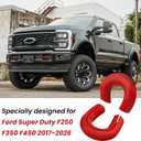 Tow Hooks Covers for Ford Super Duty F250 F350 F450 2017-2026 Compatible with Ford Super Duty F250 F350 F450 Accessories 2017-2026 (Red)