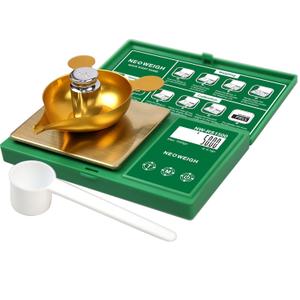 Reloading Scale, Powder Scale for Reloading, 1500 Grains x 0.1 gn, Digital Powder Scale, 100g by 0.01g, Metal Pan, Powder Scoop,50g Cal Weight (Batteries Included) (Green)