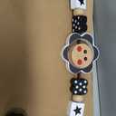 Baby Bouncer Toy Bar Compatible with Baby Bjorn Bouncer, Wooden Bouncer Toy Bar Attachment, Rotatable Sensory Toys Gifts for Babies (Black and White Flower)