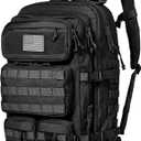 Falko Tactical Backpack for Men and Women 50L Backpack 2.4x Stronger Large Military Molle Rucksack, Bugout Backpack Outdoors (Black)