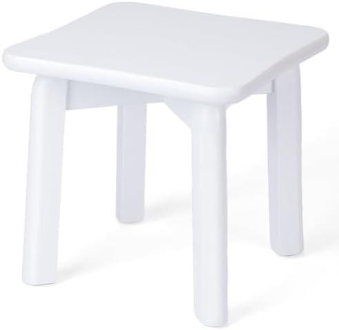 StrongTek Sturdy Bamboo Step Stool with Anti-Slip Feet, Easy-Assembly, 300 LBS Capacity, Ideal for Kids and Adults, Perfect for Bathroom, Bedroom, or Doorway Use, 11" x 11" x 10.6"