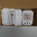 TESSAN European Travel Plug Adapter USB C 3 Pack, PD 20W US to Europe Plug Adapter with 4 AC Outlets 3 USB Ports, Type C Power Adaptor for USA to EU Euro Spain France Iceland Italy Germany Greece