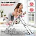 DERACY Ab Workout Machine Adjustable Ab Trainer Abdominal Trainer for Home Gym Foldable Ab Crunch Machine for Core 440 LBS
