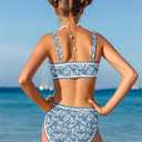KANGKANG Girls Swimsuit Bikini Set Solid Color V-Neck Two Piece Bathing Suit with Chest Pad Adjustable Straps Swimwear 7-16T