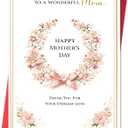 2 x IDU Mothers Day Card for Mom,Happy Mothers Day Cards Gifts from Daughter Son,Mothers Day Gifts Card for Mom