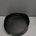 HIWARE 9 Inch Non-stick Cheesecake Pan Springform Pan with Removable Bottom/Leakproof - Black