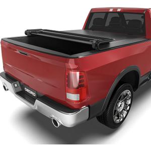 OEDRO Soft Quad Fold Truck Bed Tonneau Cover Fits for Dodge Ram 1500 Classic 2002-2023, Fits for Dodge Ram 2500 3500 2003-2025 8 Ft Bed w/o Rambox