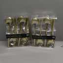 Novelty Modern Flatware, Cutlery, Disposable Plastic Teaspoons/Dessert Spoon Luxury Gold 64 Count