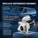 10910 New Starter Motor Replacement for 14-20 Chevrolet Silverado 1500 Suburban Tahoe Express, 14-22 GMC Sierra 1500 Yukon XL Savana 2500 3500, Cadillac Escalade ESV, V6 V8 4.3L 5.3L 6.2L, 12655055