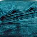 BOURINA Fleece Blanket Flannel Throw Blanket (Teal,Throw Size) Lightweight Cozy Microfiber Blanket for Sofa, Couch, Bed, Camping, Travel, 50x60 inches