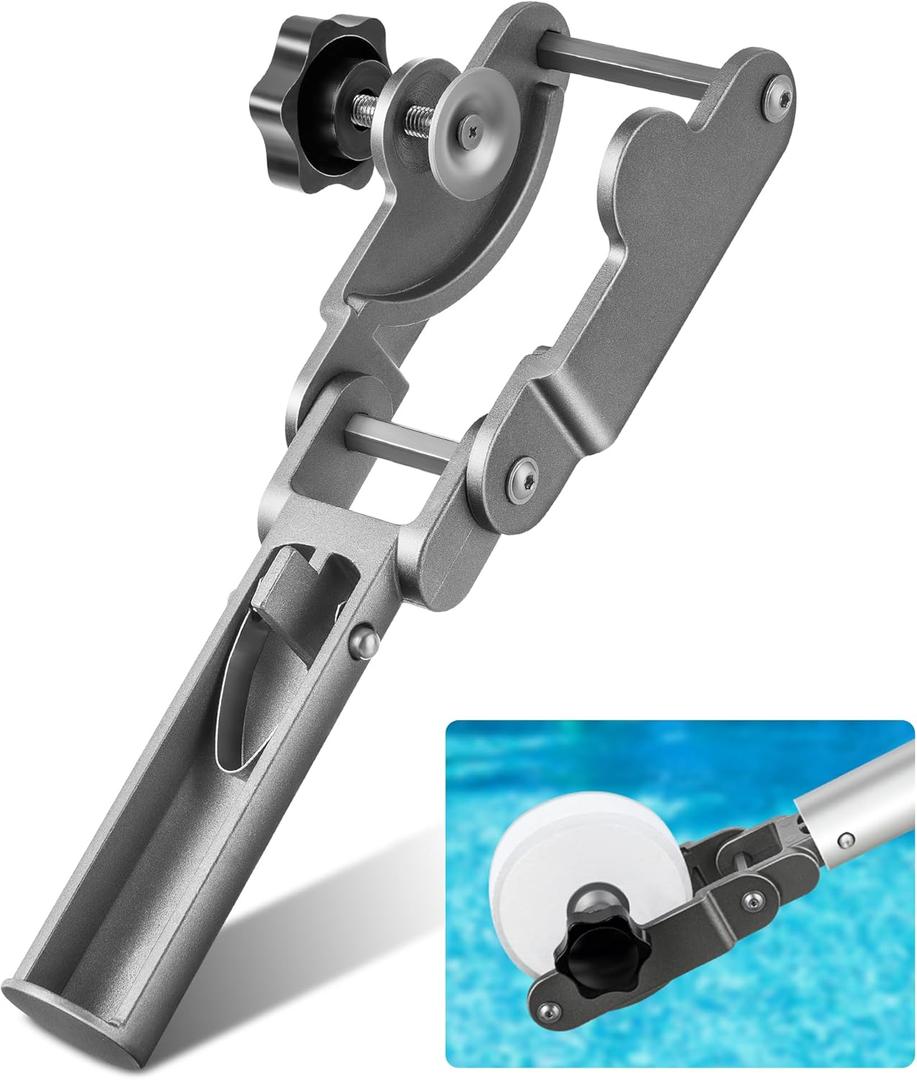 Dreyoo 1 Pack Upgrade Pool Tablet Holder, Stainless Steel Aluminum Alloy Swimming Pool Tab Holder Floater for Maintenance, Cleaning Tools, Fit for 3 Inch x 1.2 Inch Tablets
