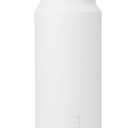 ZULU Powerfill Pro 32oz Stainless Steel Water Bottle with Quick Fill Lid, Triple Walled Vacuum Insulated Metal, Leak Proof Locking Lid, Sip and Chug, Reusable BPA Free, White