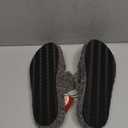 EverFoams Womens Fuzzy Open-toe Slippers Soft Comfy Memory Foam Indoor House Shoes, 9-10