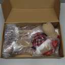 Leipple Reindeer Christmas Decoration Christmas Deer Decor - Swedish Santa Elk Figurines Table Decorations Handmade Plush Gnomes Buffalo Plaid for Home Indoor Holiday Decor (Red)