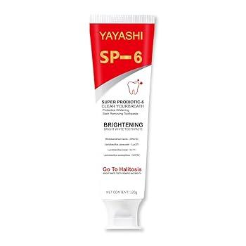 SP-6 Toothpaste, Ultra Whitening, Deep Cleaning and Fresh Breath, Fresh Breath, Stain Removing Toothpaste for Teeth Color Correcting (4Pcs-120g)