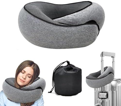 WEERSHUN Travel Pillows for Airplanes,2024 New Travel Pillow,Travel Neck Pillow Airplane Memory Foam Travel Pillow Neck Pillow for Traveling Suitable for Airplanes,Offices and Cars