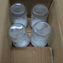 Amzcku 16oz vintage Mason Jars with Lids, Wide Mouth Canning Jar, Safe For Storage, Canning, Pickling, Preserving, Fermenting, DIY Crafts & Decor 4 Pack