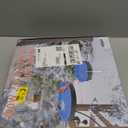 2 in 1 Heated Bird Bath for Outdoors for Winter,75W Bird Bath Heater with Thermostatically ControlledHeated Bird Bath for Deck Railing for All Seasons Outdoor Garden Yard Patio Lawn(Blue)