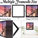 20x20 Picture Frames Black, Set of 6 for Gallery Wall Display