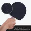 WIn SPORTS Ping Pong Paddle Set, Professional Table Tennis Racket Set with 6 Ping Pong Balls, Ping Pong Paddles 4 Player Set, Ping Pong Set Starter Kit