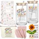 4MELLY Chaos Coordinator Gifts for Women Thank You Gifts for Chaos Coordinator 16Oz Can-Shaped Glass  Tumbler Appreciation Gift for Boss Manager Coworkers Teacher Nurse