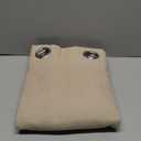 NICETOWN Thick Linen Curtains Privacy with Light Filtering, Grommet Semi Sheer Not See Through Linen Blend Curtain Drapes Vintage & Rustic for Farmhouse / Living Room, Angora, W55 x L84, 2 Panels