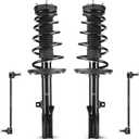 Rear Struts Shocks Suspensions w/Coil Springs & Sway Bar Links for Toyota Camry 2.4L 3.5L (Exc. SE) 2007-2011/ Toyota Avalon 3.5L 2008-2011, Absorber Assemblies 09 11 (Fits 172310 172309)
