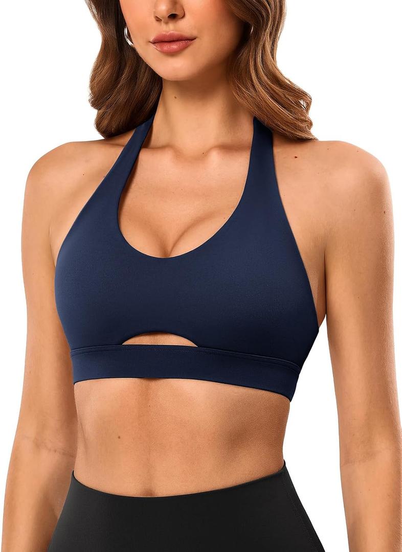 Women’s High Impact Sports Bra Spaghetti Strap Halter Workout Bras Scoop Neck Backless Cropped Tops for Gym, Pilates (
Women’s High Impact Sports Bra Spaghetti Strap Halter Workout Bras Scoop Neck Backless Cropped Tops for Gym, Pilates)