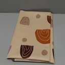 Blissful Diary Baby Splat Mat for Under High Chair, 50.4 x 50.4 Inch Wipeable Splash Mat, Waterproof and Washable, Anti-Slip Floor Protector, Boho Rainbow