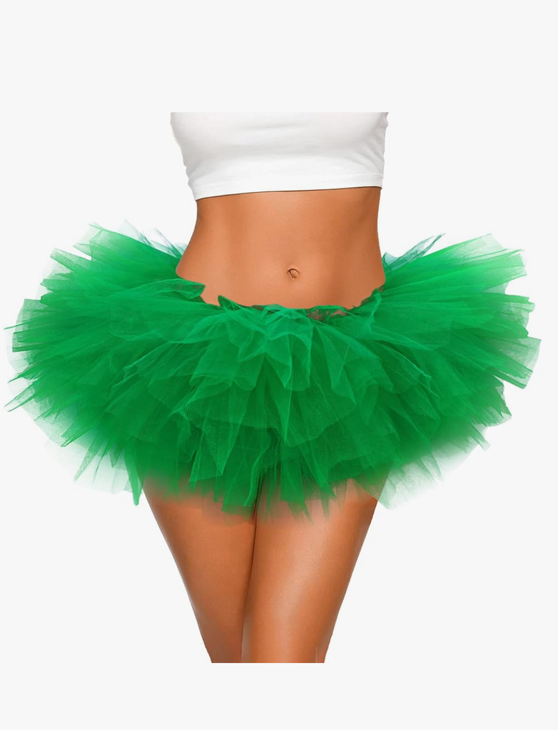 Tutu for Women Adults - 5-Layer Tulle Skirts 80s Outfit for Women - Puffy Adult Tutus - Halloween Costumes Skirt