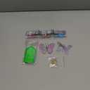 Tradder 2 Pcs Spring Butterfly Diamond Painting Wind Chimes Diamond Painting Suncatcher Art Kit Double Sided Butterfly Ornaments 5d Rhinestone for Spring Home Garden