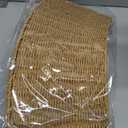 4-Piece Large Rattan Christmas Tree Collar, 34" Handmade Woven Christmas Tree Ring, Xmas Tree Base Cover, Large Holiday Tree Skirt Accessory for Home, Living Room (Pure Natural)