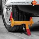 AV Steel 2pcs Universal Wheel Lock for Car, Clamp Heavy Duty Trailer Wheel Lock, Adjustable Car Theft Prevention Device Tire Lock with 6 Keys for Car, ATV, SUV, RV, Motorcycle, Golf Cart, and Boat