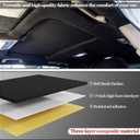 96 x 60 Inch Auto Headliner Fabric Self Adhesive Suede, Black
