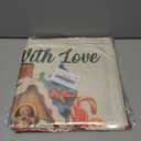 GAGEC Christmas Pillow Covers 20x20 Inch Vintage Gingerbread Red Throw Pillow Covers Christmas Xmas Winter Pillowcase Home Decor Living Room House Decorative Cushion Case for Sofa Couch