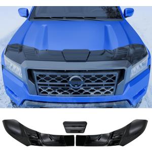 Hood Protector Compatible with 2022-2025 2026 Nissan Frontier Hood Shield ABS Hood Deflector Hood Guard for 2024 Frontier Accessories (Glossy black)