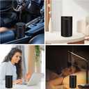 Waterless Diffuser for Essential Oil Nebulizer Battery Operated Mini Scent Air Machine Aromatherapy Atomizing Diffuser 0.5/1/1.5H/Continous Mode 3 Mist Level for Home Room Cars Office