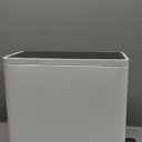 Kohler 20957-STW 2.5 Gallon Slim Step Trash Can, Bathroom Trash Can with Soft-Close Foot Pedal, White with Stainless Steel