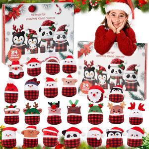 Christmas Plush Advent Calendar 2025 Collection - 24 Unique Surprises to Brighten Each Day