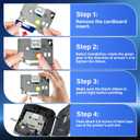 TZE-231 Label Maker Tape 12mm 0.47 Laminated Black on White Replacement for TZ TZE TZE231 1/2" x 8m Tape Cassette for Ptouch PT-D220 PTD220 D220 PT-D210 PTD210 PT-H110 PT-D200 PT-D400 D410 (5 Packs)