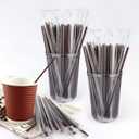 Coffee Stirrers Sticks Individually Wrapped 6.7in / 400pcs, Disposable Coffee Straw Stirring Rod, Coffee Straw, Disposable Plastic Drink Stirrer Sticks Three-hole Coffee Straws