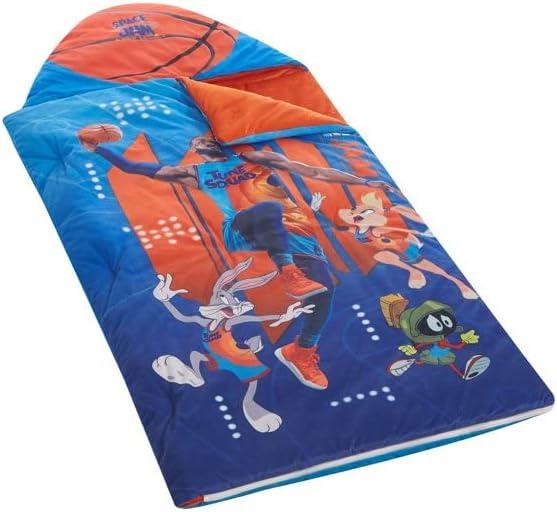 Gamepad Sleeping Bag 3-Season Game Console Sleeping Bag Warm and Cool Weather for Boys Teens Lightweight Hexagon Geometry Sleeping Bag for Travel Outdoor Camping Blue Orange